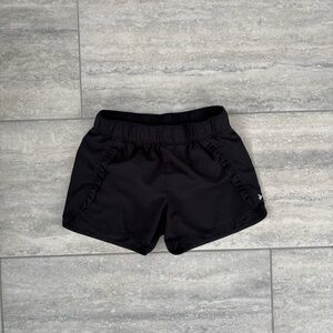 Old Navy Active Girls Black Shorts Ruffle Trim Detailed Running Short Size L